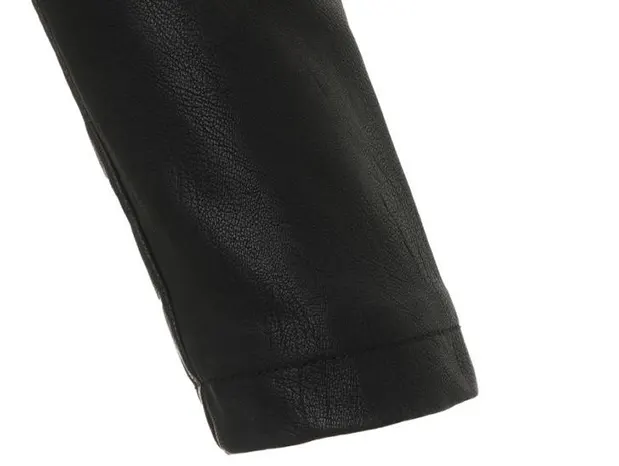 Washed Faux Leather Jacket with Fluid Drape